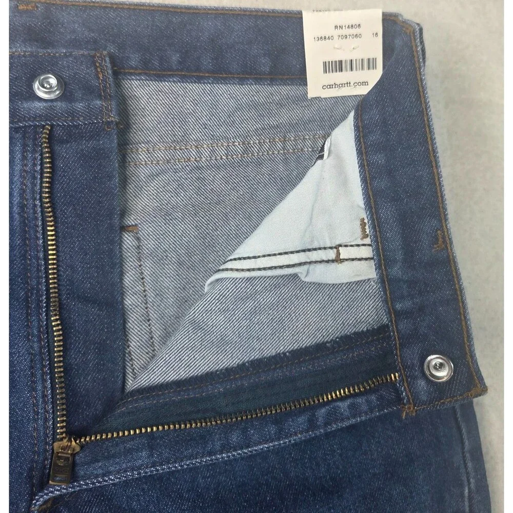 Carhartt FRB160 DNM Jeans Mens 31x34 FR Flame Resistant Relaxed Straight NWT